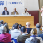 Cristina Ayala interviene en la reunión de la junta directiva del PP de Burgos.- SANTI OTERO