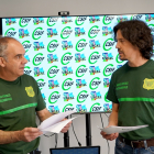 El responsable de Medio Ambiente en el sector de la Junta de CSIF Castilla y León, Marcelino Arribas, y el vicesecretario de Uscal, Esau Escolar.- ICAL