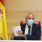El ex director de la Agencia de Desarrollo Económico, José Antonio Martínez Bermejo, comparece en la Comisión de investigación sobre los parques eólicos. - ICAL