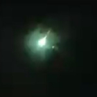 El meteorito que tiñó de verde el cielo berciano. | Twitter @IZNOA