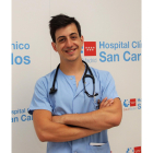 El médico segoviano Andrés Provencio Regidor en el Hospital Clínico San Carlos de Madrid. - EL MUNDO