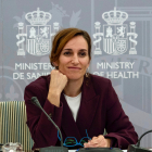 Mónica García, ministra de Sanidad, en una imagen de archivo de una reunión del Consejo Interterritorial del Sistema Nacional de Salud. EL MUNDO
