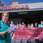 Concentración de los médicos del Servicio de Urgencias y Emergencia. -ICAL