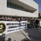 Los bomberos forestales avisan que continuarán con las protestas hasta que Castilla y León cuente con un operativo de calidad. PHOTOGENIC