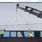 Obras de la nueva fábrica de Cascajares.- ICAL