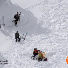 Operativo de rescata de la esquiadora herida en la Laguna Negra en Picos de Urbión (Soria) - E. PRESS.
