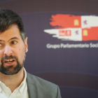 El portavoz del Grupo Parlamentario Socialista y secretario general del PSOECyL, Luis Tudanca.- ICAL