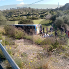 Imagen del autobús del Imserso tras el accidente en Mallorca. -E.M.