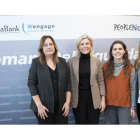 Algunas de las ponentes durante la semana de Igualdad promovida por Caixabank. / E. M.
