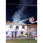 Incendio de una casa de Nafría de Ucero en Soria. Ical