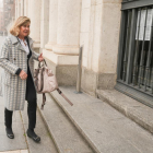 Pilar del Olmo, a su llegada a la Audiencia de Valladolid para declarar como testigo en el caso Perla Negra.-J. M. LOSTAU