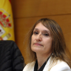 La consejera de Educación, Rocío Lucas, comparece ante la Comisión de Economía y Hacienda de las Cortes de Castilla y León para explicar el Proyecto de Ley de Presupuestos de la Comunidad para 2024 en lo referente a su departamento. ICAL