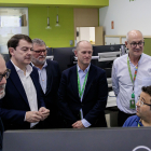 El presidente de la Junta, Alfonso Fernández Mañueco, visita el centro de Operación Hidroeléctrico que Iberdrola tiene en Salamanca.