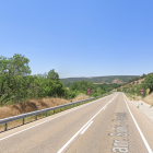Carretera N-110 a la altura de Siguero, Segovia