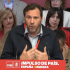 Óscar Puente en una intervención del Comité Federal del PSOE