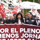 Cabecera de la manifestación del 1 de Mayo en Valladolid. J.M.LOSTAU