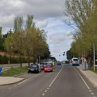 Avenida de la Merced de Salamanca, donde el detenido se bajó del vehículo