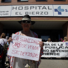 Manifestación en defensa del Hospital del Bierzo esta semana.