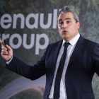 El presidente director general de Renault Iberia, Josep María Recasens, durante la charla por el Día Mundial del Medio Ambiente
