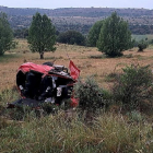 Imagen del coche tras el accidente