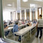 Alumnos en una de las clases del Campus María Zambrano de la Universidad de Valladolid. ICAL