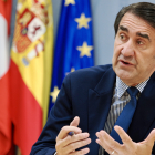 Juan Carlos Suárez Quiñones, en un momento de la entrevista con El Mundo de Castilla y León