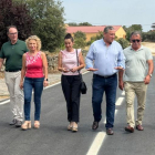 Visita a las obras de mejora de las carreteras en la comarca de Sayago.