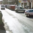 Calle María de Molina, en Palencia, donde se quedó dormido el conductor