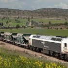 Tren de mercancías de Renfe. Imagen archivo