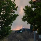 Incendio de nivel 2 en Castrillo de los Polvazares (León).