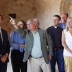 Los consejeros de Cultura, Turismo y Deporte, Gonzalo Santonja, y de Educación, Rocío Lucas, presentan las obras de restauración de la iglesia de Nuestra Señora del Rivero.