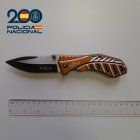 Cuchillo con el que iba armado el detenido