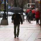 Jornada de lluvia en El Bierzo, imagen de archivo