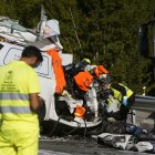 Accidente en la N-VI en Carracedelo (León)