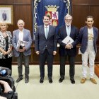 El presidente de la Junta de Castilla y León, Alfonso Fernández Mañueco, mantiene un encuentro con los agentes sociales y económicos del Diálogo Social de Castilla y León