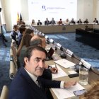 El consejero de Fomento de castilla y león, Juan Carlos Quiñones, asiste a la Coonferencia sectorial de Vivienda.