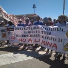 Imagen de archivo de la cabeza de una concentración contra la mina de uranio en Retortillo.