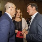 El vicealcalde y la alcaldesa coincidieron anoche en la entrega de los premios AJE junto a los presidentes provinciales de Vox y PP, Iñaki Sicilia y Borja Suárez