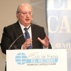 El presidente del CES de Castilla y León, Enrique Cabero, interviene en el Club de Prensa de EL MUNDO. J. M. LOSTAU