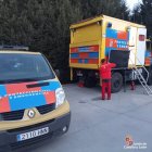Servicios de emergencia de la Junta que localizaban al hombre desaparecido en Segovia.
