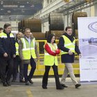 Ramal ferroviario del Polígono Industrial de Villadangos del Páramo (León).
