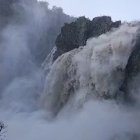 Cascada del Pozo de los Humos con las últimas lluvias de la borrasca 'Herminia'