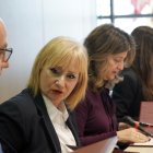 La consejera de Industria, Comercio y Empleo, Leticia García, firma con las universidades públicas el protocolo para el desarrollo del programa Incofi, Incorporación, Consolidación y Fidelización del Talento Joven en el sector empresarial de Castilla y León