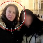 Karla Sofía Gascón ante la Catedral de León