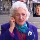 María Jesús Calleja en una conexión con televisión tras el aterrizaje de su hijo