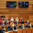 El Grupo Parlamentario Popular durante la votación de las propuestas de resolución.