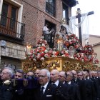 Procesión de La Morenica en León, que acortó el recorrido