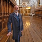 Vidal Postigo, en el interior del Monasterio de Santa María la Real de las Huelgas.