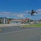 Uso de un dron de la startup Invicsa Air tech que permiten la inspección autónoma de aeropuertos y la recuperación de cargas