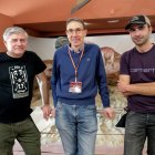 De izquierda a derecha, Patxi Sáez, Xabier Pereda y Erik Isasmendi. Foto Ricard Fabrique.